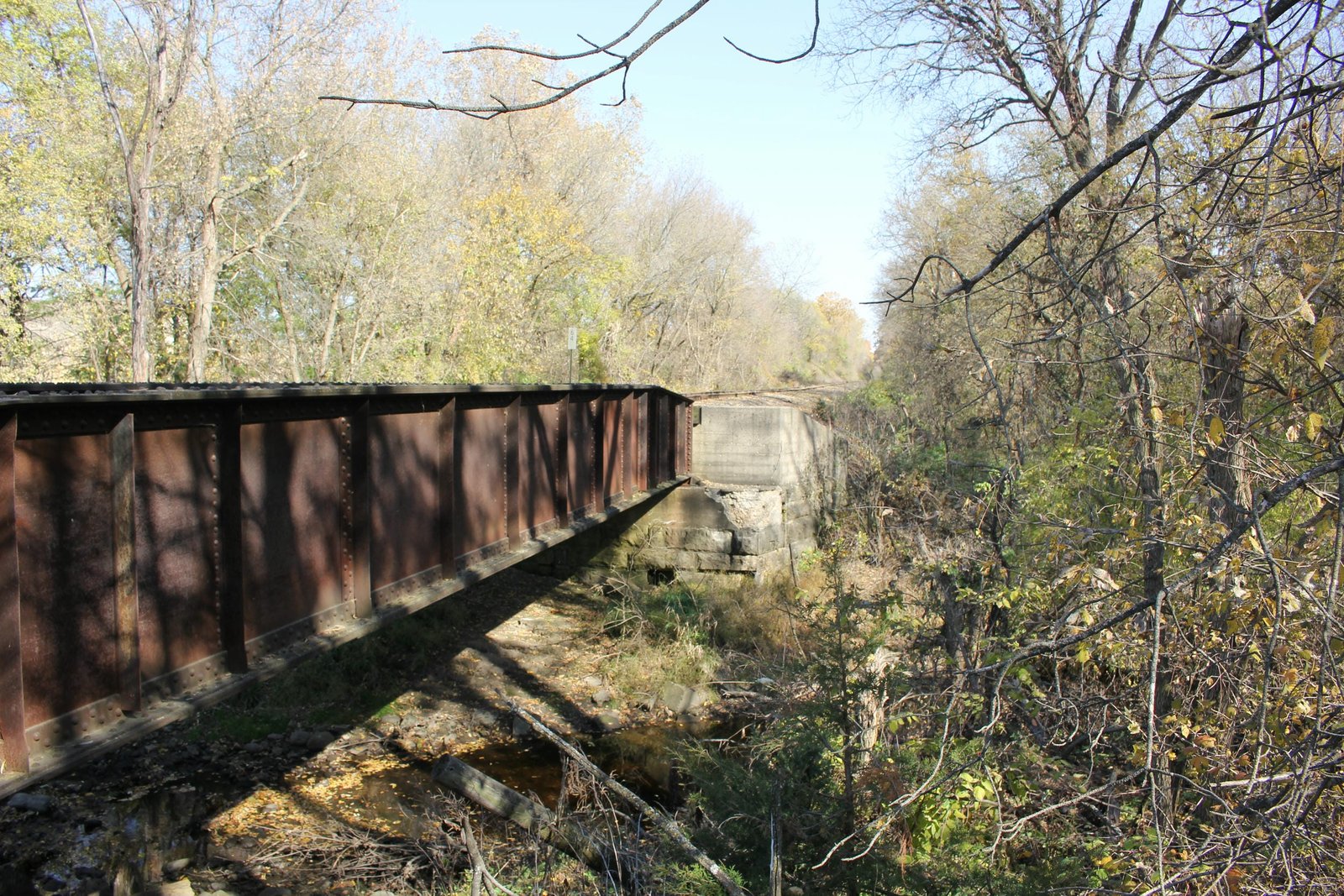 Looking east